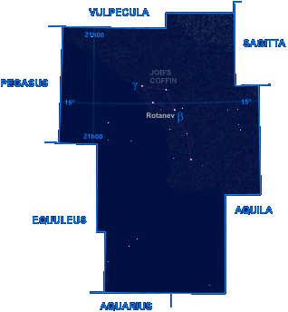 Mapa shvezdia Delfn
