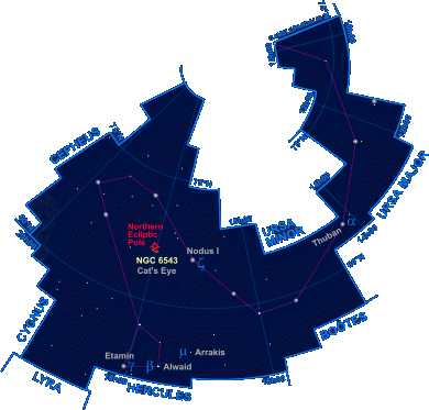 Mapa shvezdia Drak