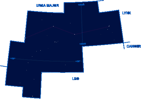 Mapa shvezdia Mal lev