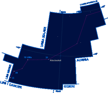 Mapa shvezdia Rys