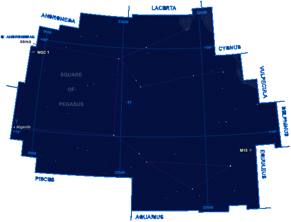 Mapa shvezdia Pegas