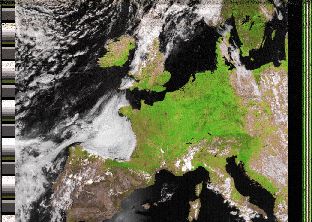 Družice NOAA 18 - Vegetační index